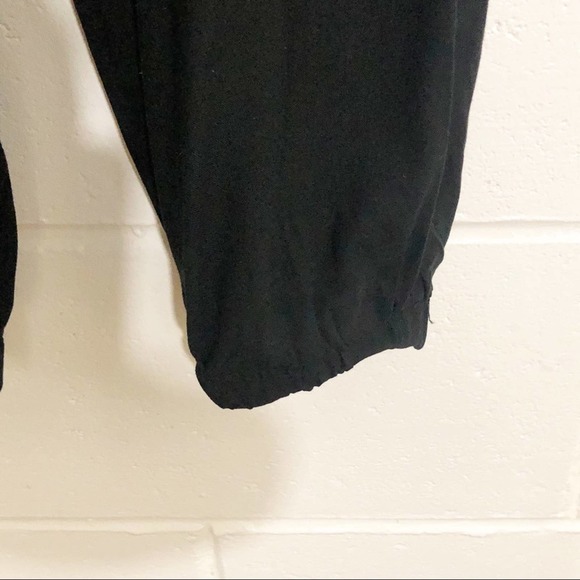 American‎ Eagle Black Stretchy Jogger Style Pants with tie belt women's size s - Picture 4 of 5